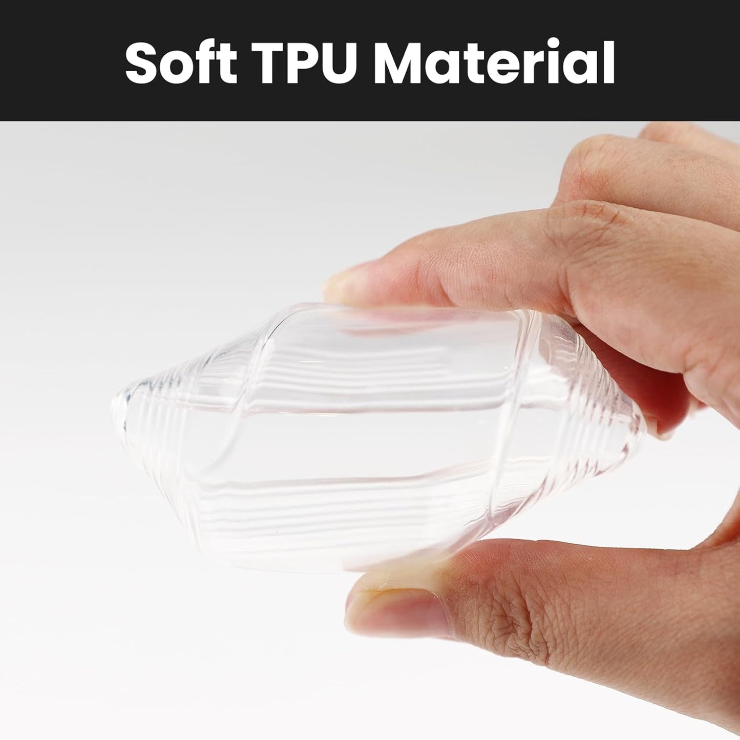 OLLEN Clear TPU Key Fob Cover, Fit for Toyota Camry 2025 2026, for Land Cruiser 2019-2026~, Compatible with Tundra 2022-2026~ etc, Car Key Protector, Clear, 2 Pcs