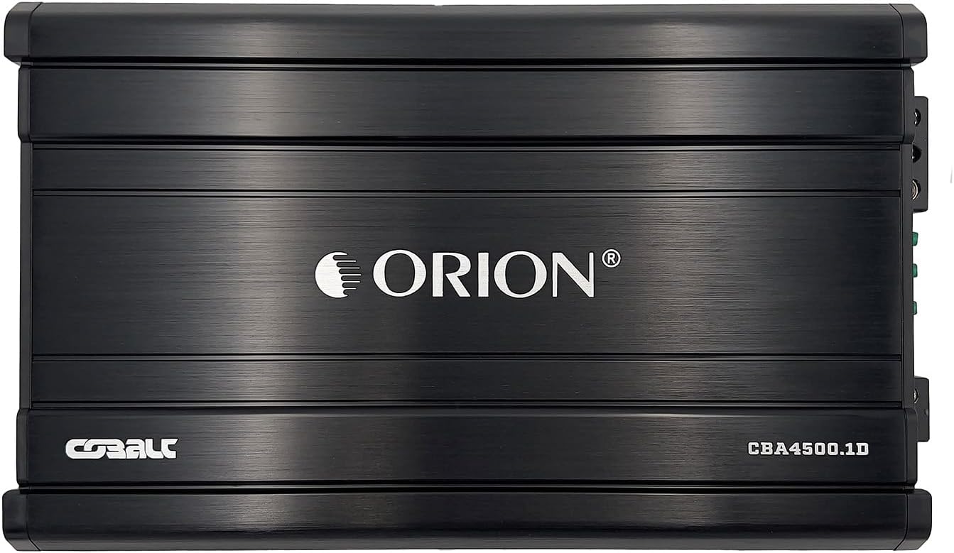 Orion Cobalt CBA4500.1D Monoblock 1-Channel Class D Amplifier for Car Subwoofer, 4500W, 2/4 Ohm Stable, Adjustable Low Pass & Subsonic Filter with Bass Boost, MOSFET Power Supply, Bass Knob Included