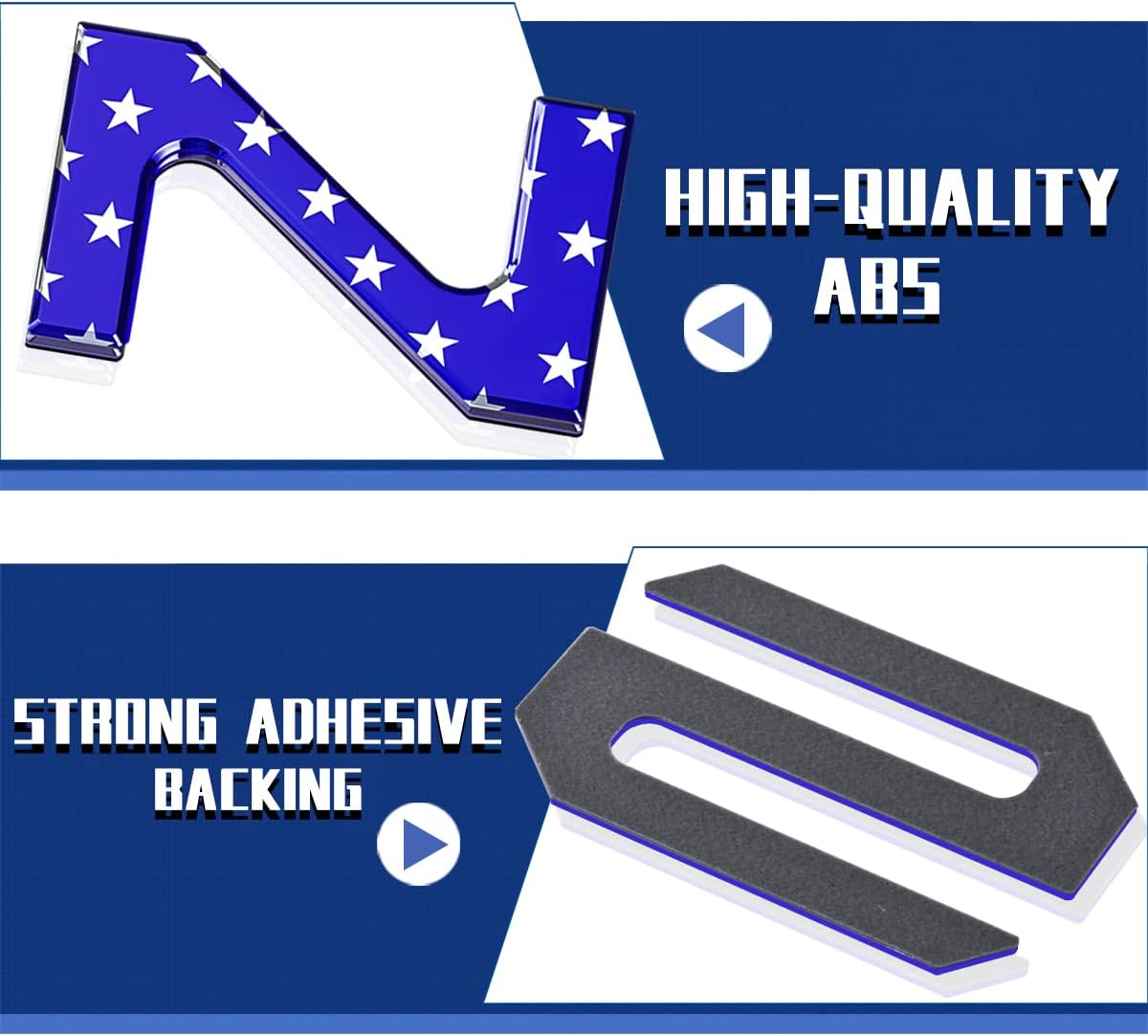 Tailgate Inserts Letters Compatible for 2022 2023 2024 2025 Santa Cruz 3D Raised & Strong Adhesive Decals Letters Rear Emblem Decal Sticker Compatible for Santa Cruz Accessories-American Flag