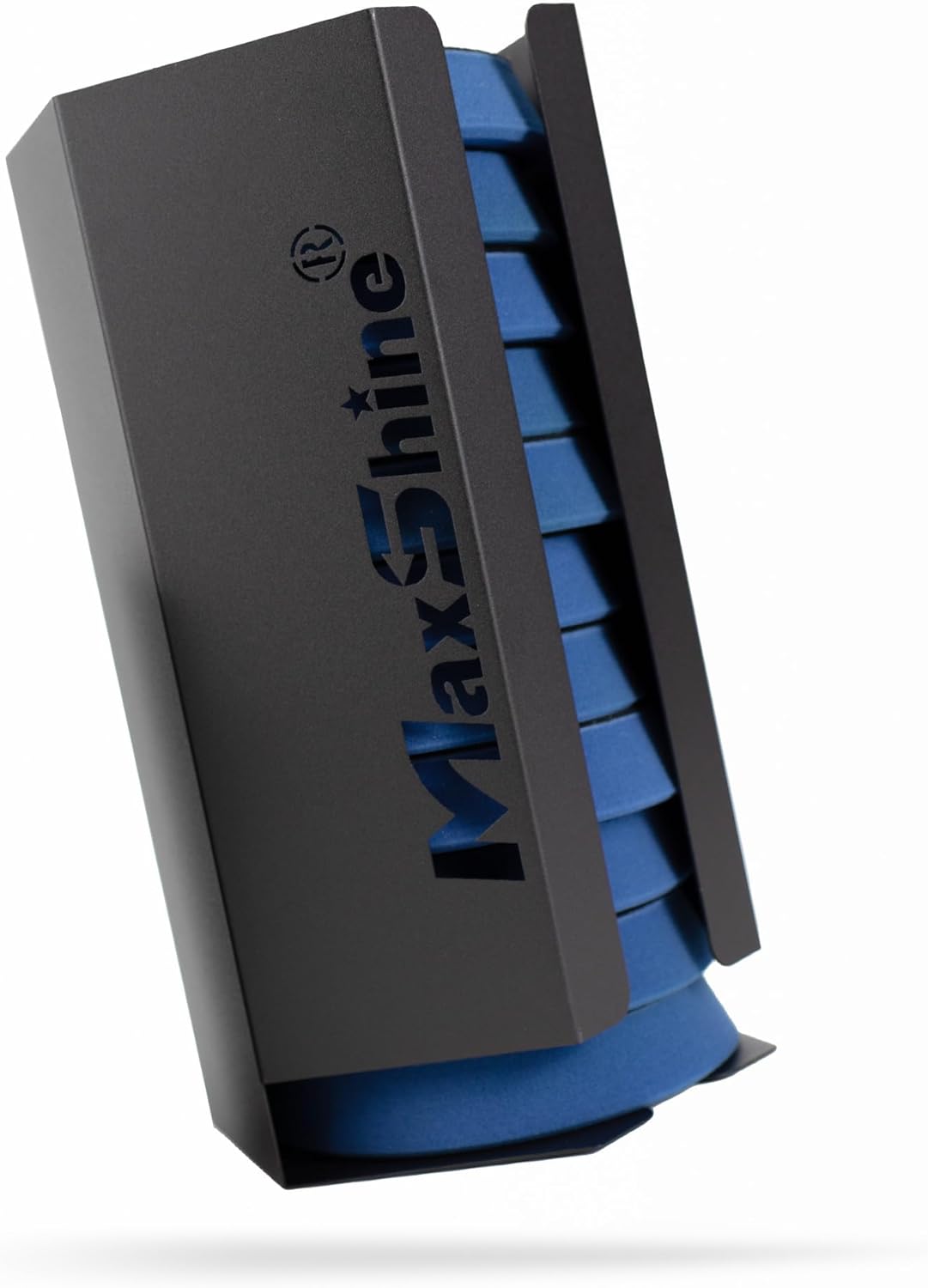 Maxshine Universal 5” Foam Pads Holder - Wall-Mounted Organizer for 12+ Polish Pads, Space-Saving Storage for Garage & Mobile Detailing, Durable & Anti-Corrosive, Professional Car Care Solution