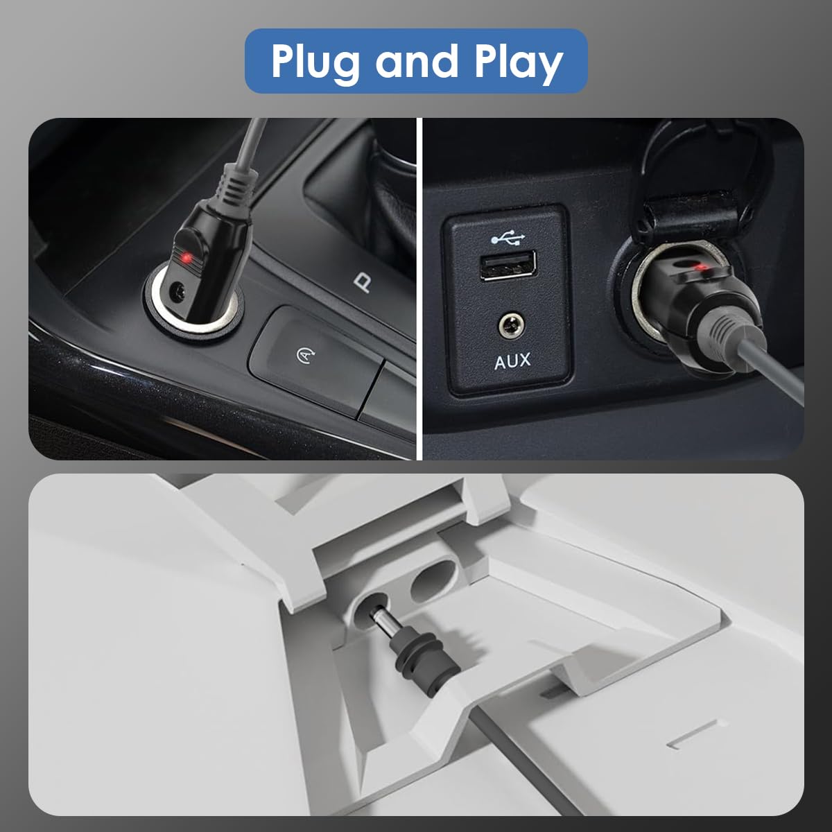 Starlink Mini Car Adapter Cable, 12V Cigarette Lighter to DC Power Cord, 10ft 18AWG Waterproof Charger for Starlink Mini Satellite Internet – 12 Volt Car Adapter (RV, Truck, Off-Grid Setup)