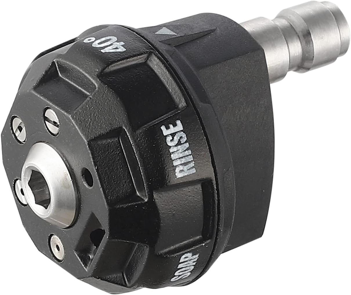 Meteor Blast Pressure Washer Nozzle, 6-in-1 Quick Change over and Adjustable, Power Washer Tips Replacement with 1/4 inch Quick Connector, MAX 4500PSI for Pressure Washer