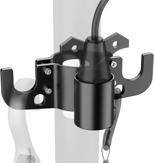 Safoner Aluminum Trailer Towing Chain Organizer with 7-Way Plug Holder- Heavy-Duty RV Tongue Jack Accessories