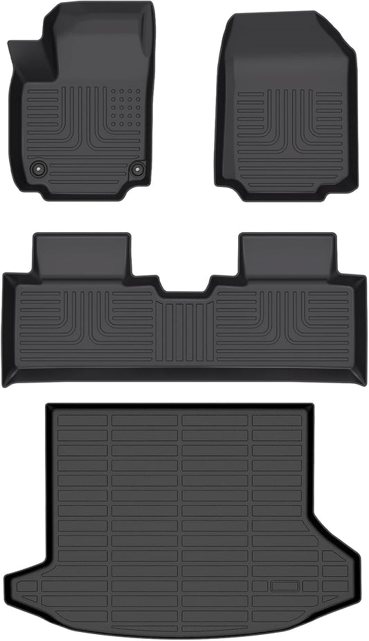 Wayhigh-All Weather Floor Mats & Cargo Liner Set for 2025 2026 Equinox（Not EV）& GMC Terrain 2025 2026, Custom Fit TPE Heavy Duty Car Mats for Equinox Accessories