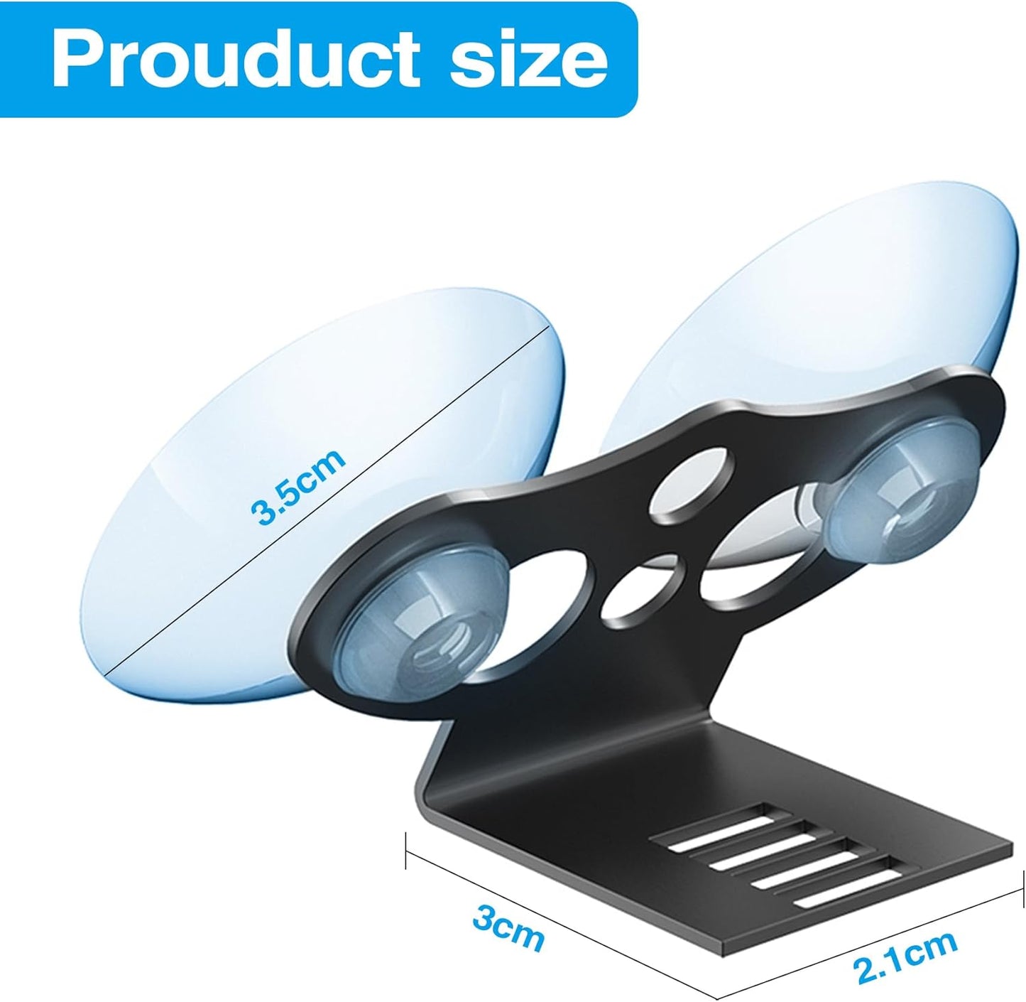 Radar Detector Mount,Windshield Suction Cup Mount for Radar and Laser Detectors,Compatible with Cobr RAD 480i Valentine One Escort Beltronics etc Radar Detector. (Windshield Suction Cup Moun 0.86 in)