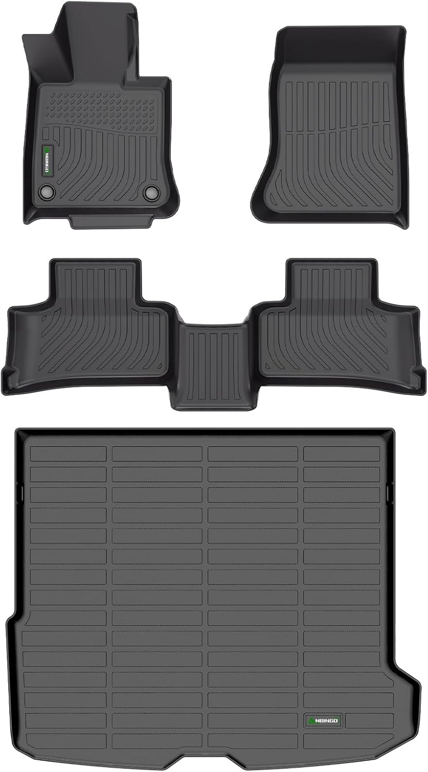 ANBINGO®Floor Mats Fit for Mercedes Benz GLC 2023-2025 (No Coupe) & Cargo Liners All Weather Rugs for Benz GLC TPE Car Mats for Benz GLC Rubber Trunk Carpet for Benz GLC Automotive Accessories