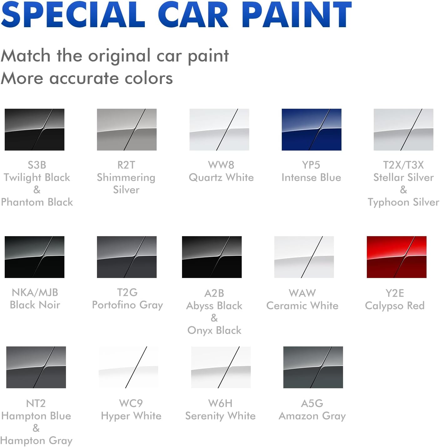 Shimmering Silver (R2T) Touch Up Paint Compatible with Hyundai, DIY Car Paint Scratch Repair, Automotive Paints, Quick & Easy Fix Scratch Repair for Tucson/Elantra/Santa Fe/Sonata/Venue/Nexo