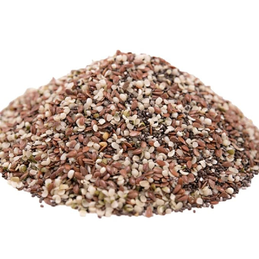 GERBS Super 3 Seed Snack Mix 4 LBS. Premium Grade | Top 14 Food Allergy Free | Resealable Bulk Bag | Made in USA | Raw Flax, Chia, Hemp Seed Trail Mix | Gluten Peanut Tree Nut Free