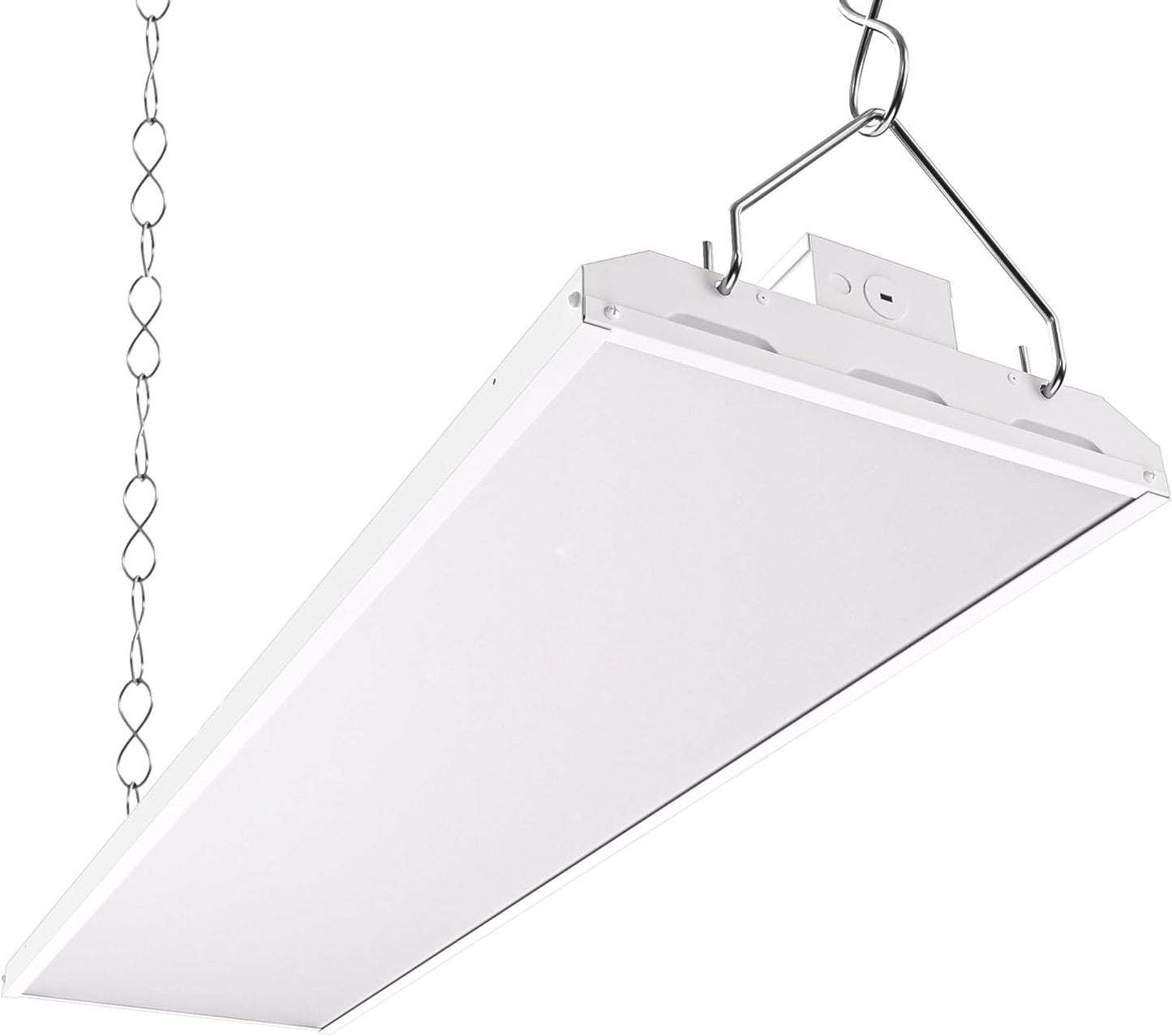 CINOTON 4FT 210W LED Shop Light with 28350LM, 0-10V Dimmable Linear High Bay Lighting with 5000K, 120-277V 135LM/W Commercial Hanging Lights for Garage Office Warehouse Workshop Factory UL Listed