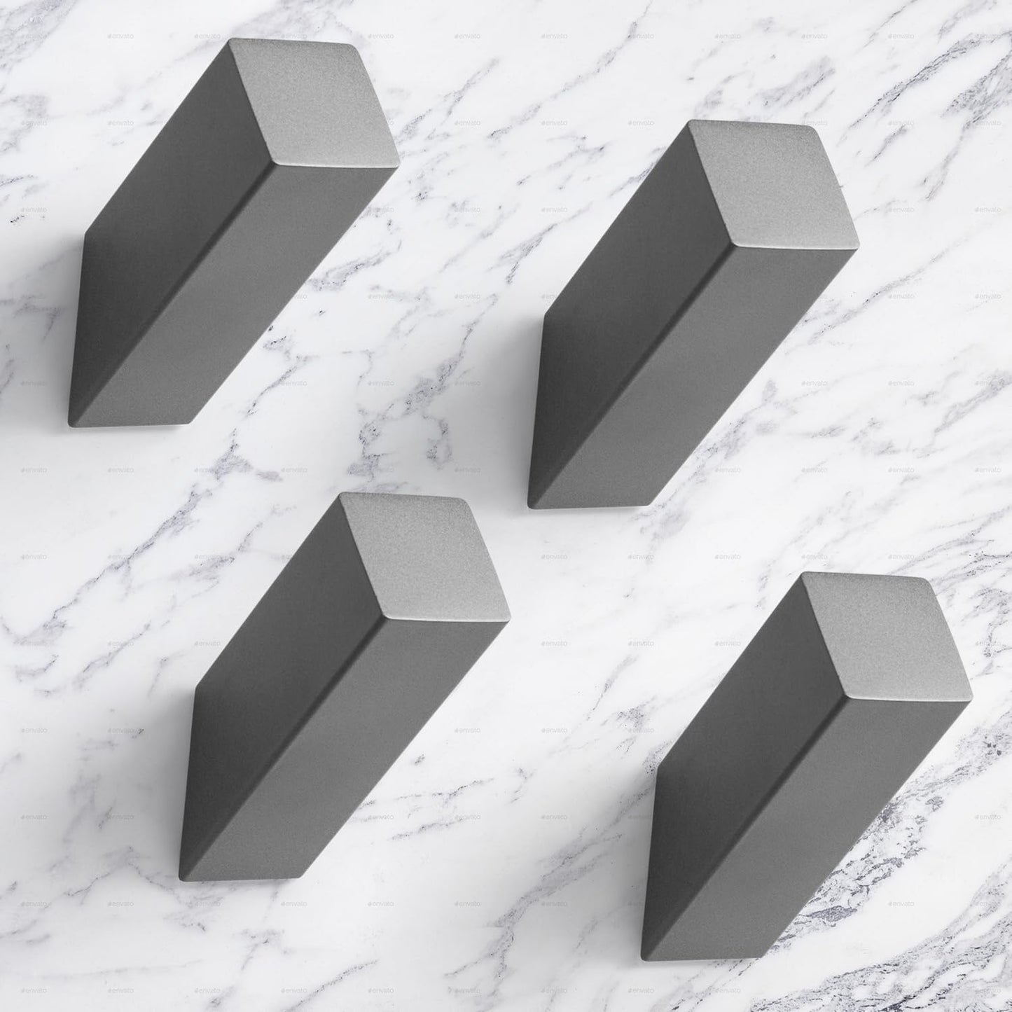 NINETREX Towel Hooks Grey SUS304 Stainless Steel 4 Pack Heavy Duty Modern Wall Hooks Robe Hook for Bathroom Livingroom Hotel Style Wall Mounted