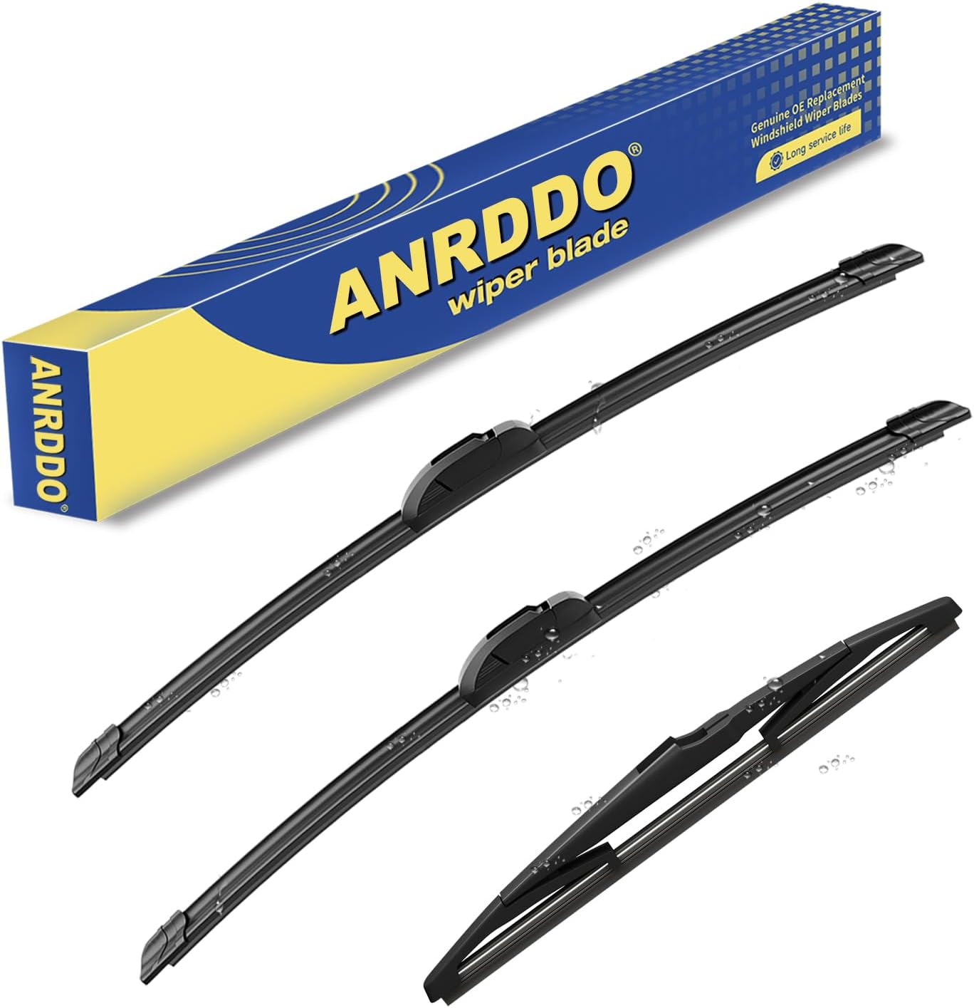 3 wipers Replacement for 2013 2014 2015 2016 2017 2018 Hyundai Santa Fe 2013-2017 2018 2019 Hyundai Santa Fe XL Windshield Wiper Blades Original Equipment Replacement - 26"/14"/13" (Set of 3) U/J HOOK