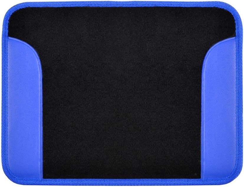 BDK Premium Carpet Black & Blue Floor Mats for Cars - Universal Fit Interior 4-Piece Car Mats Full Set - Cute Car Accessories Interior Floor Covers for SUVs, Trucks,Van, & Car