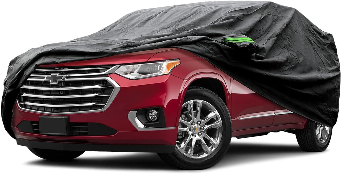 Proadsy 6 Layers SUV Car Cover Custom Fit for Chevrolet Chevy Traverse 2009-2024 2025 LT/LS/RS/Premier/High Country Windproof All Weather Waterproof Sun Rain UV Dust Snow Protection Outdoor Covers