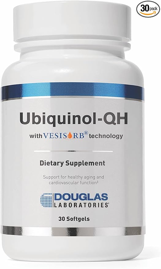 Douglas Laboratories Ubiquinol-QH | CoEnzyme Q10 to Support Healthy Aging and Cardiovascular Function | 30 Softgels
