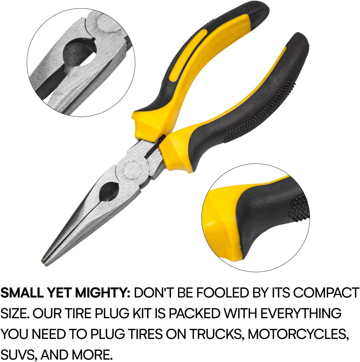 Boulder Tools - Compact Tire Repair kit with Molle Storage Pouch. Heavy Duty Universal Tire Plug Kit, Easily Stores Inside Your UTV, ATV, Truck, Motorcycle, Overlanding Gear or RV