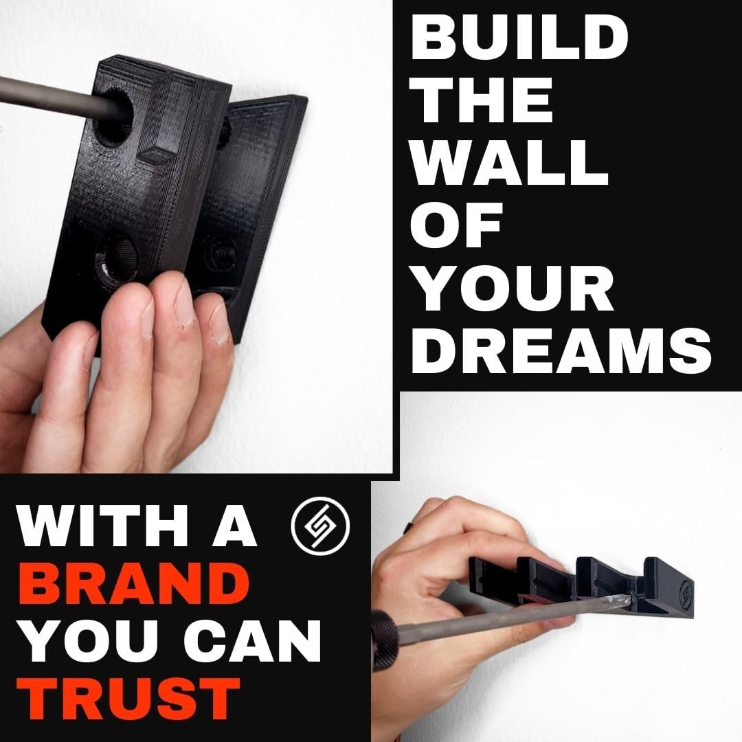 Spartan Mounts Universal Pistol Revolver Wall Mount | Display Hook Adapter Bore Mount Storage System for Gun Airsoft Pistol Revolver (5.7mm/.22)