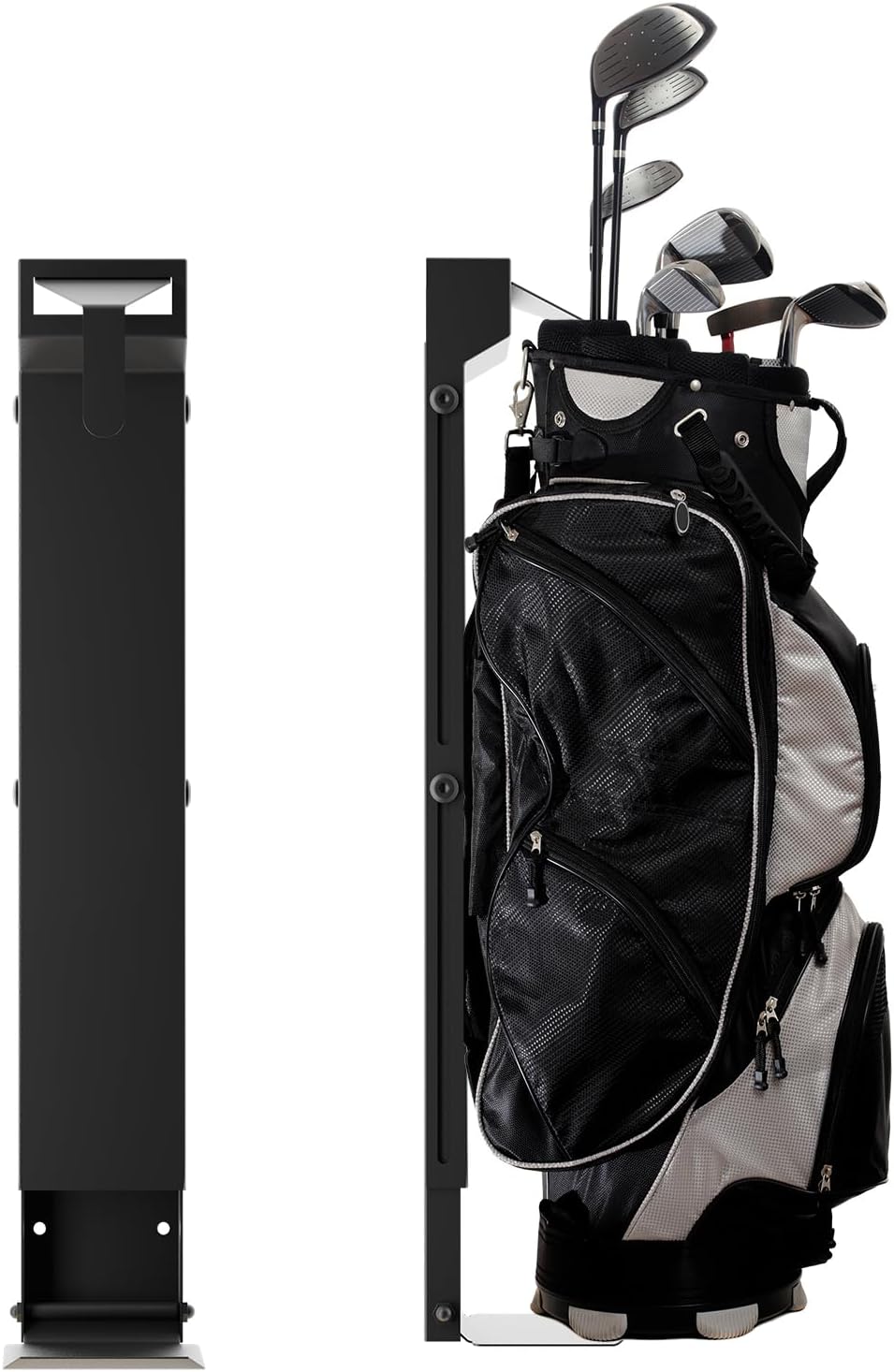Wall Mount Golf Bag Storage Rack - Wall Mount Rack for Garage, Club Dock for Golfing Bag | Space Saving | Easy Install & Use