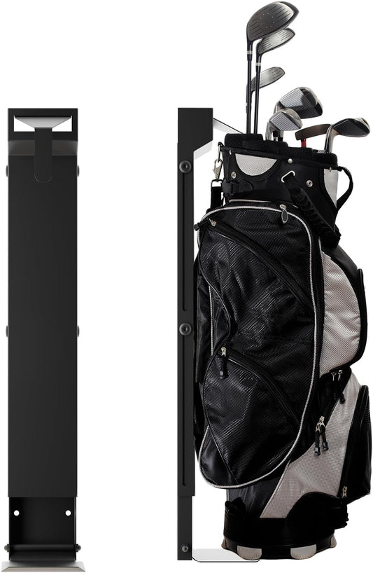 Wall Mount Golf Bag Storage Rack - Wall Mount Rack for Garage, Club Dock for Golfing Bag | Space Saving | Easy Install & Use