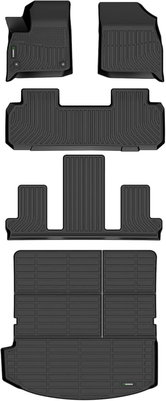 ANBINGO®Floor Mats Fit for Buick Enclave 2018-2024 & Cargo Liner All Weather Car Mats Rug for Buick Enclave TPE Rug Mat for Buick Enclave Rubber Trunk Liner Carpet for Enclave Automotive Accessories