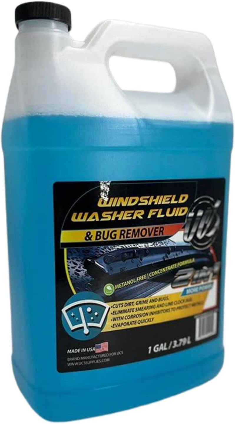 UCS 10015 2-In-1 Car Windshield Washer Fluid & Bug Remover 1 Gallon Ready to Use Pack of 1