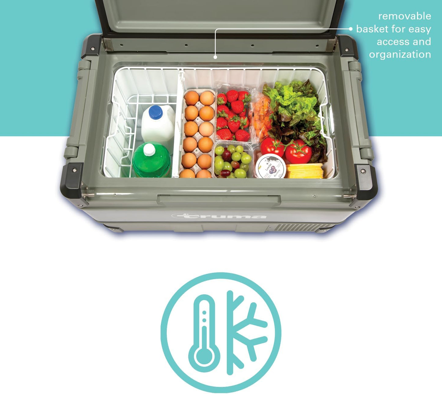 Truma C36 Portable Refrigerator/Freezer (9.5 Gal/38 QT): Single Zone, 12/24V DC & 110V AC Power | Multi-Use for Car, Truck, RV, Events, Travel | Digital Display, App Control | Temp Range: -8°F to 50°F