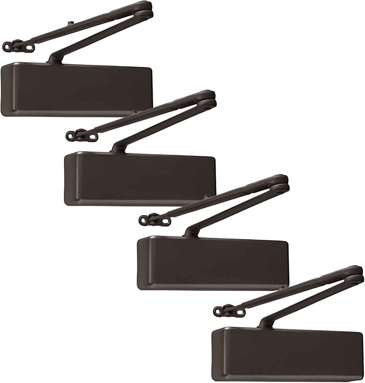 Lawrence Extra Heavy Duty Door Closer Commercial Grade 1 - Adjustable 6-Speed Delayed-Action Door Control with 3 Pistons – Flexible Installation with Included Hardware - Embassy Series LH8016