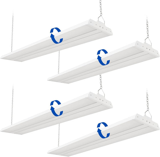 JTT 300W LED Linear High Bay Light, 45000LM Linear High Bay Shop Light Commercial 120-277V, 5000K Lights Shop Workshop Store Commercial Supermarket Warehouse Basement,5 Years Warranty,4-Pack ETL