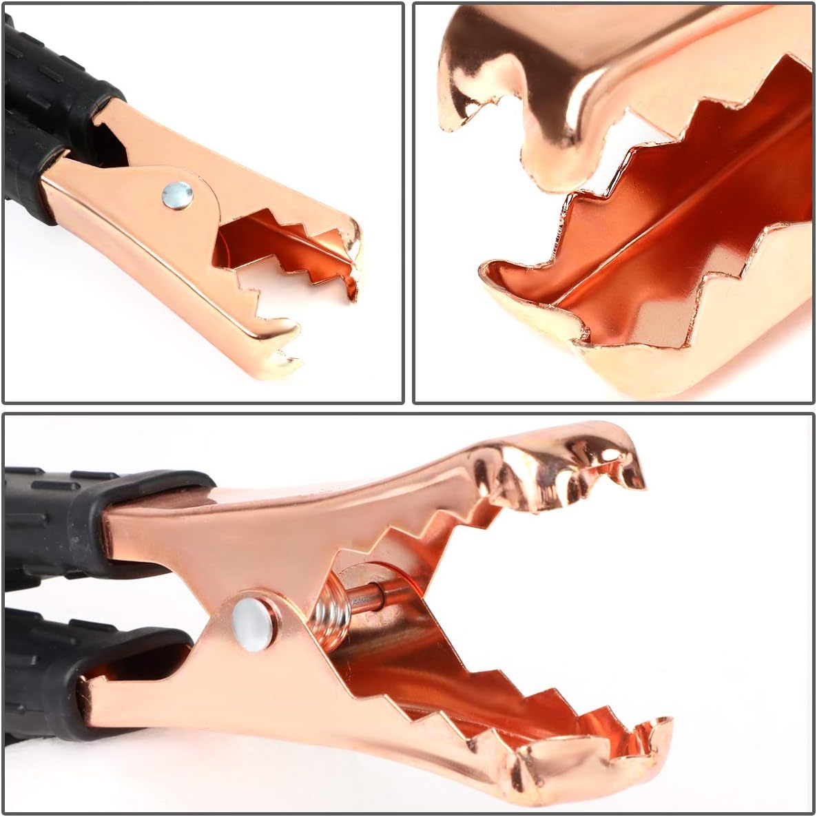 Auto Dynasty Heavy Duty 12Ft 10Gauge Booster Cables Power Jumper 200AMP Emergency Battery Start Car/Motorcycle