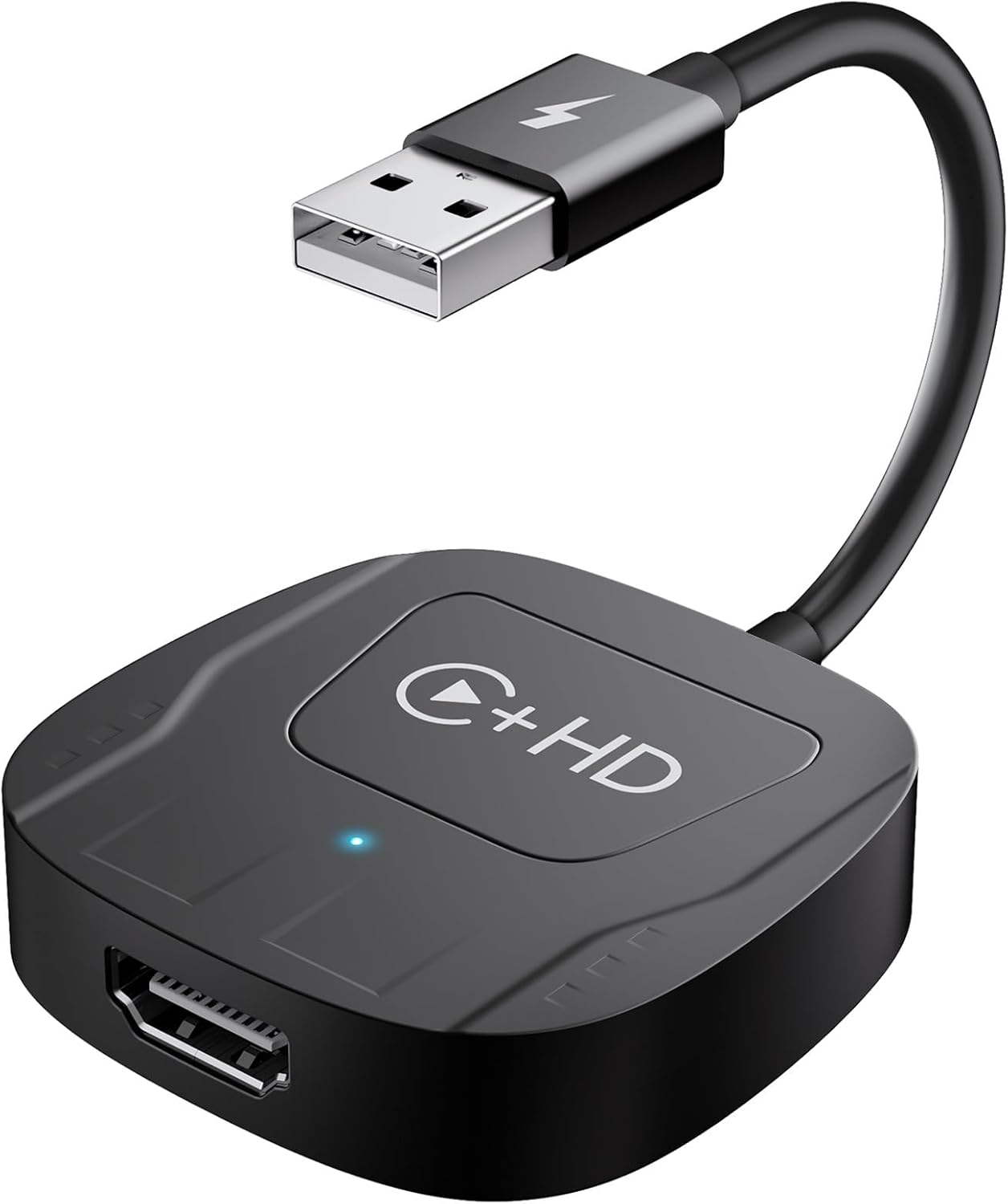 Wireless CarPlay Adapter for Apple,Plug and Play CarPlay Wireless Adapter with HDMI Input for Fire TV Sticks and Game Consoles,Fit for Cars with Factory Wired CarPlay from 2016 & iOS 10+ Phone