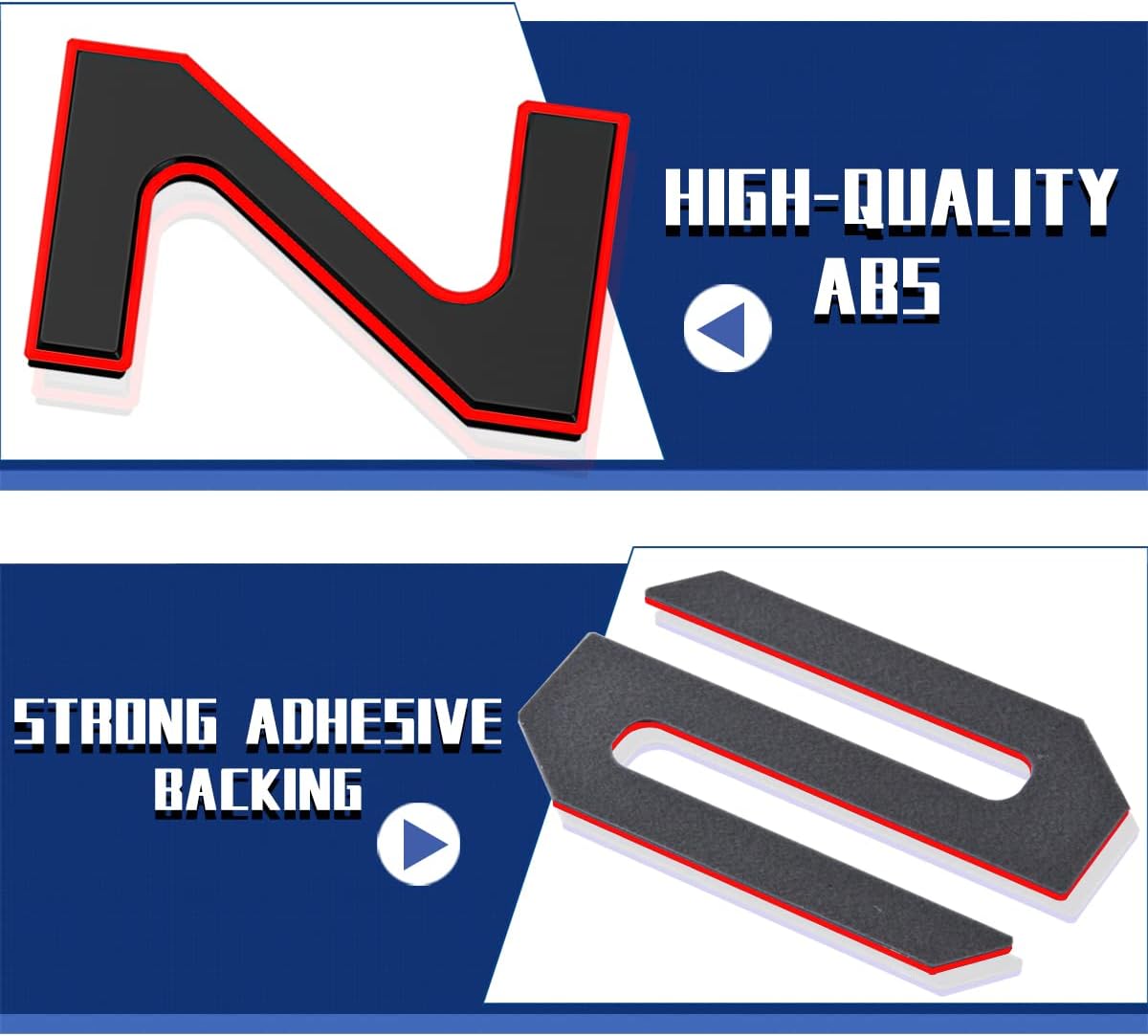 Tailgate Inserts Letters Compatible for 2022 2023 2024 2025 Santa Cruz 3D Raised & Strong Adhesive Decals Letters Rear Emblem Decal Sticker Compatible for Santa Cruz Accessories-Black Red