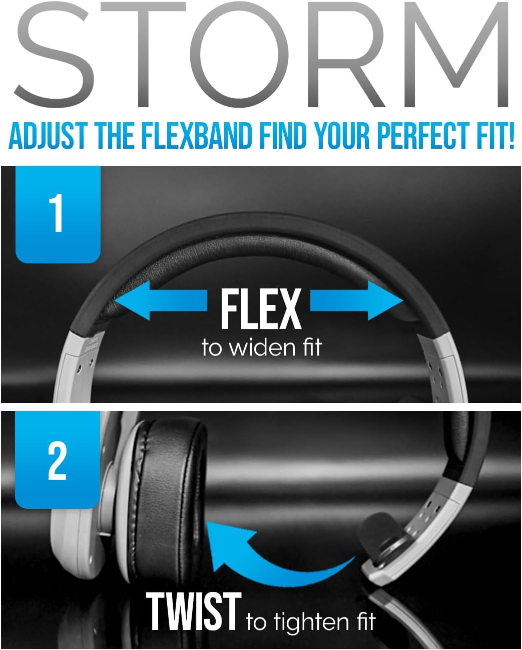 Blue Tiger Storm Rose Gold - Premium Trucker Bluetooth Headset-Wireless Noise Canceling Mono Headset with Mic -High-Fidelity Sound, 30-Hour Talk Time, USB-C Charging - For Truck Drivers, Bluetooth 5.0