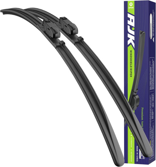 AJK Front Windshield Wiper for Mazda 6 2018 2019 2020 2021, Original Equipment Window Wipers Blades, Conventional, Vehicle Specific Fit, Pack of 2