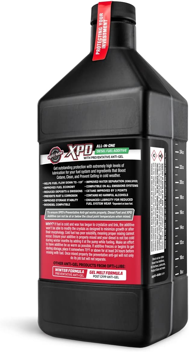 Opti-Lube XPD All-Season Diesel Fuel Additive - Quarts (1 Quart (Treats 128 Gallons))
