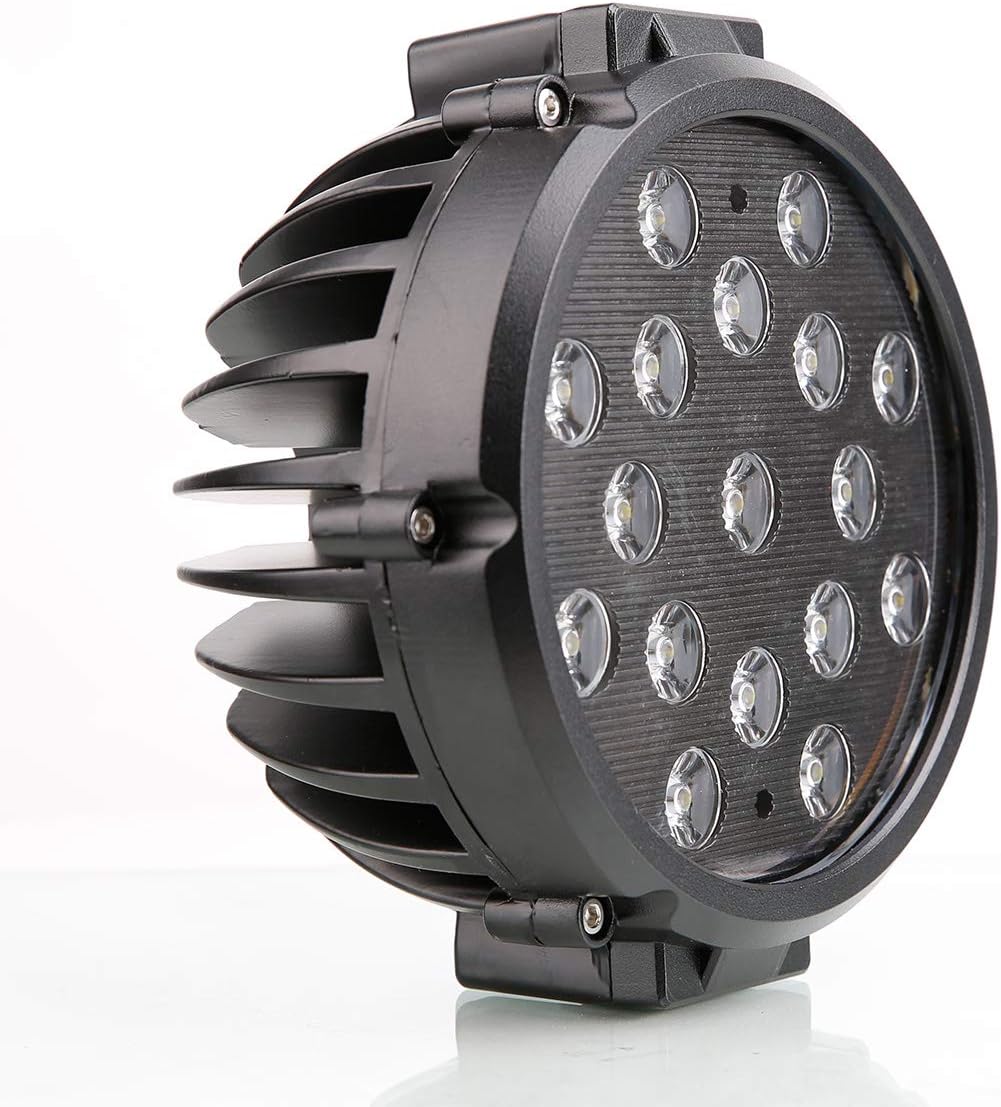 Black Horse Grille brush Bumper Guard Modular Come With pair of 7.0"Dia.LED Lights with Black Trim Rings Compatible with 2016-2019 Honda Ridgeline-17H01MA-PLB