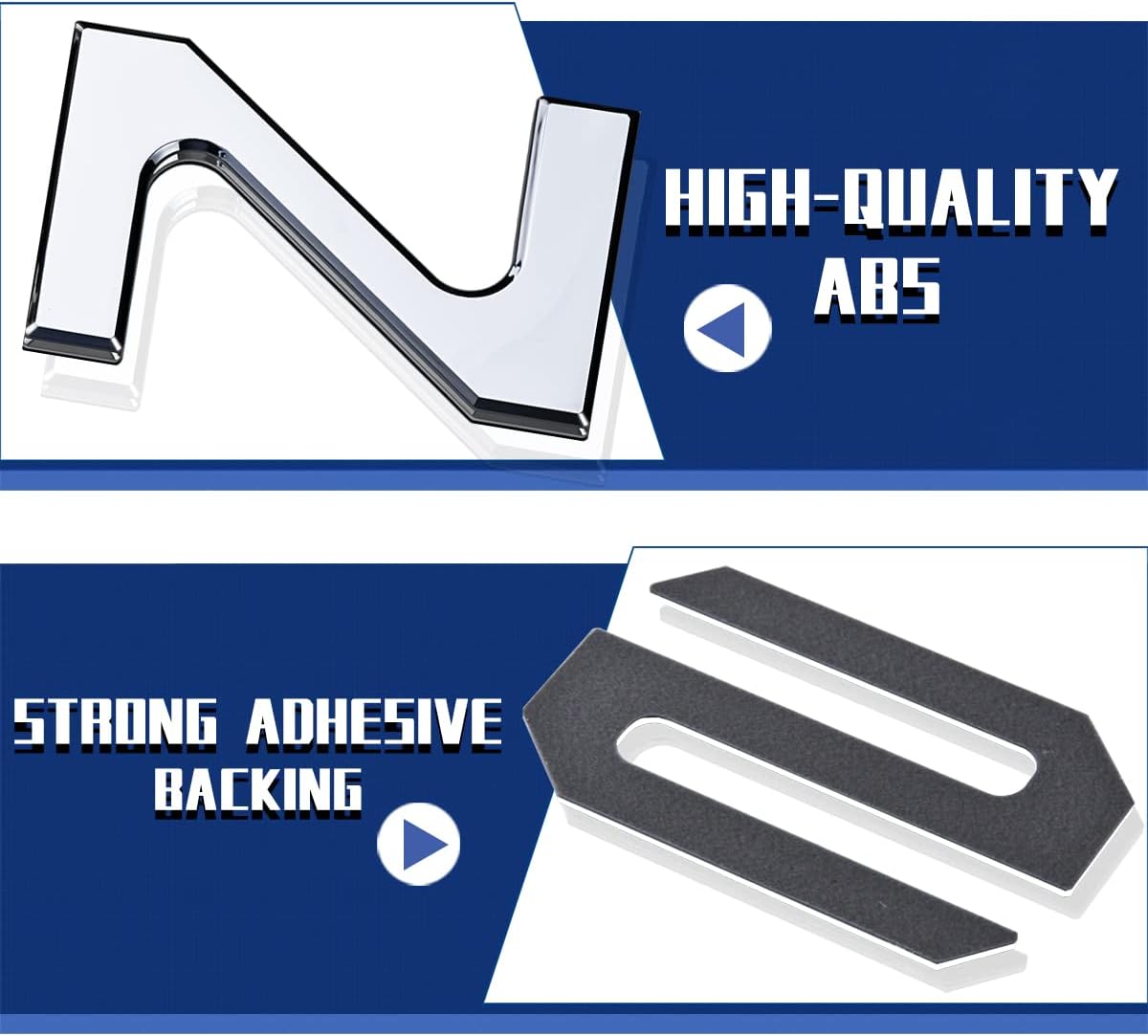 Tailgate Inserts Letters Compatible for 2022 2023 2024 2025 Santa Cruz 3D Raised & Strong Adhesive Decals Letters Rear Emblem Decal Sticker Compatible for Santa Cruz Accessories-Chrome Silve