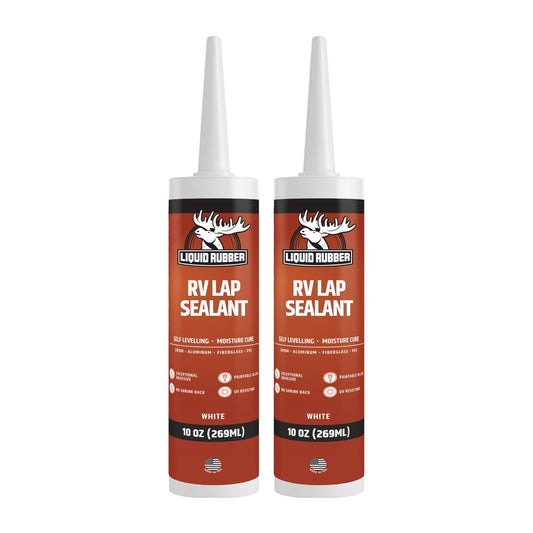 Liquid Rubber RV Lap Sealant, White, 2 Pack