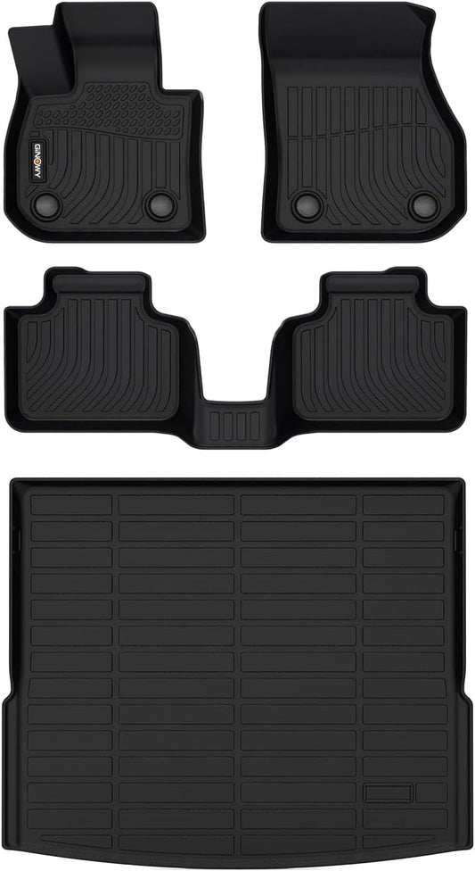 GINOWY- Floor Mats & Cargo Liner for BMW X1 2023-2025, TPE All Weather Car Floor Mats Rubber Cargo Mats Trunk Mat for BMW X1 Car Accessories
