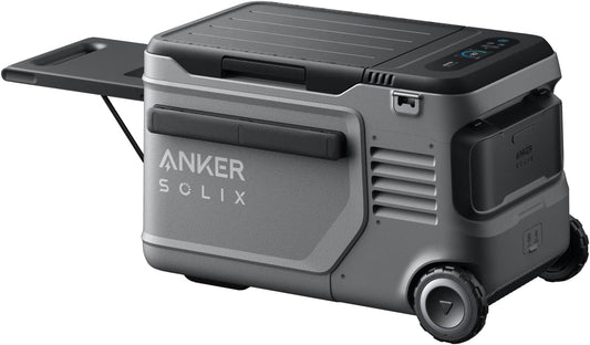 Anker SOLIX EverFrost 2 23L Cooler, 24 qt Car Refrigerator, Electric Cooler with 288Wh Battery, Powered by AC/DC or Solar, for Camping, Travel, and Fishing, -4℉ to 68℉