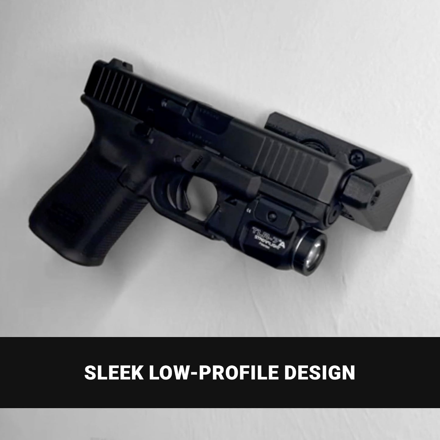 Spartan Mounts Universal Pistol Revolver Wall Mount | Display Hook Adapter Bore Mount Storage System for Gun Airsoft Pistol Revolver (9mm/.357/.380/.38)