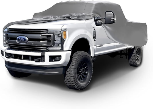 Car Covers Weatherproof Max Truck Cover & Warranty Compatible with Ford 1990-1999 F-250 Regular Cab, 8'– Outdoor Cover, Prevents Theft with Cable Lock