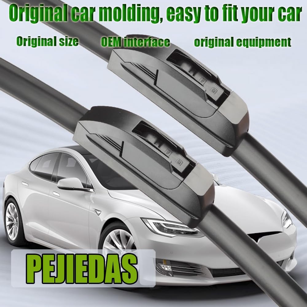 3 x OEM Wiper Blades, Replacement Wiper Blades for Honda CR-V 2007-2011/Nissan Leaf 2018-2020 (26“ & 16” Front Wipers + 14” Rear Wiper Blades)