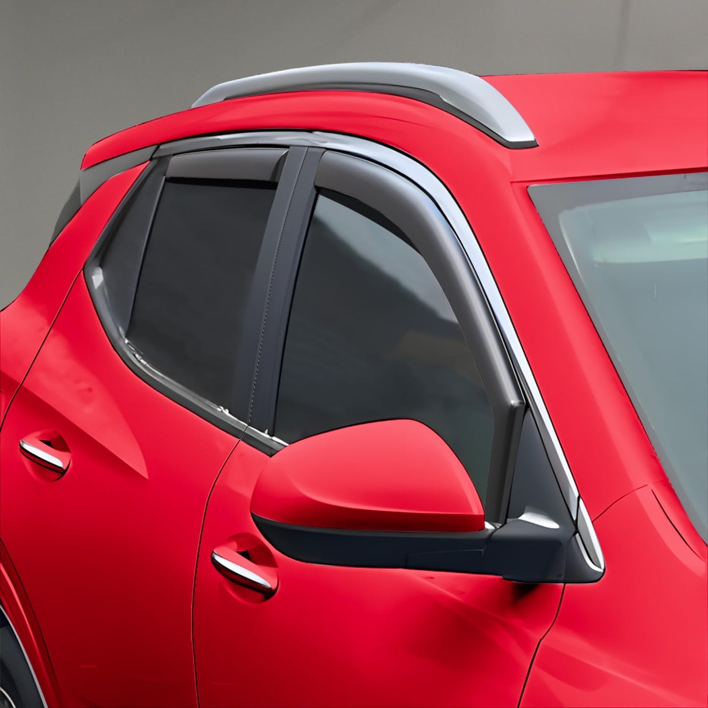 Voron Glass in-Channel Extra Durable Rain Guards for Buick Encore GX 2020-2025, Window Deflectors, Vent Window Visors, 4 Pieces - 200703