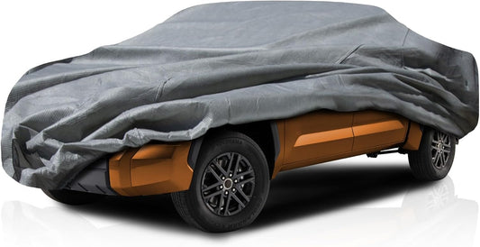 5-Layer Full Truck Cover – Semi Custom Fit for Chevrolet Silverado 1500 1999-2017 Crew Cab 6.6ft Bed | All-Weather Protection: Waterproof, Dustproof, Windproof, UV-Resistant