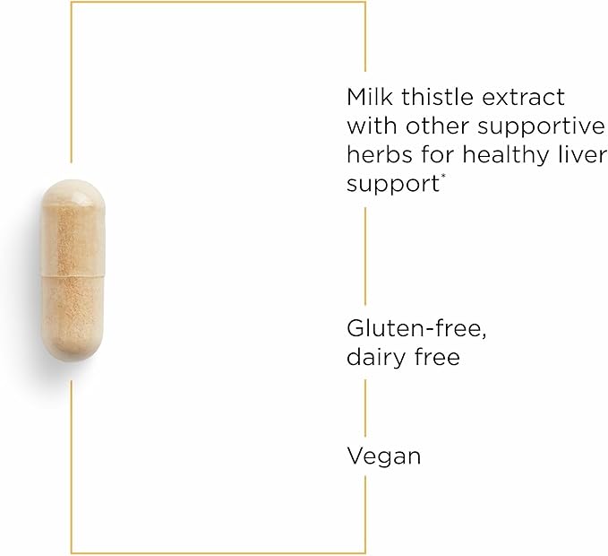 Integrative Therapeutics Super Milk Thistle X - Herbal Supplement for Liver Health Support with Milk Thistle, Licorice Root Extract & More* - Gluten-Free & Dairy-Free - 120 Capsules (120 Servings)