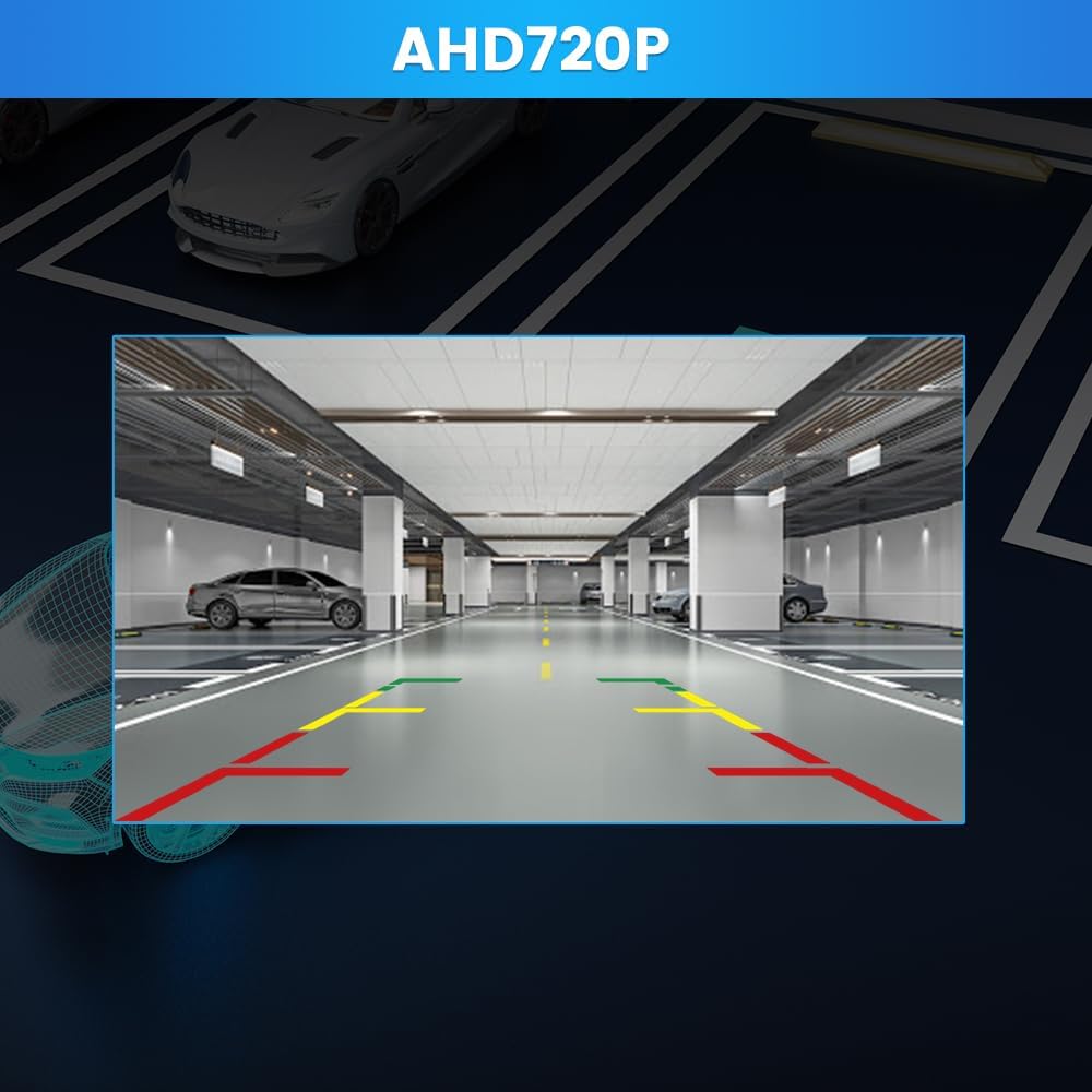 Backup Camera for Jeep Wrangler JK JKU Rubicon Sahara Sport Unlimited 2007-2018, Wide Angle Rear View Reverse Parking Off-Road Wheel Mount Camera