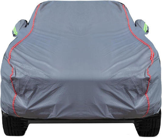 Breathable New Material, Waterproof Car Cover, Locks and Zipper Doors, Sunscreen Waterproof UV Prevention Snowproof Wind and Windproof,Suitable for Indoor Outdoor,for Pickup 180"-206",C6