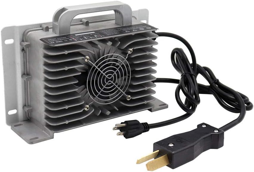 36V 18A Golf Cart Battery Charger for 36 Volt Club Car/Yamaha with Crowsfoot Style Connector Crows Foot Plug Waterproof IP68