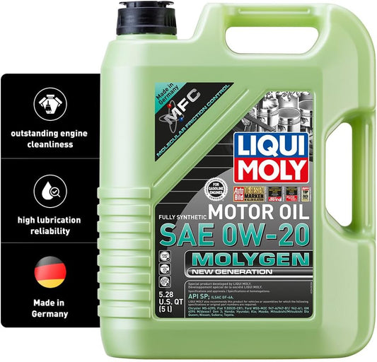 Liqui Moly Molygen New Generation SAE 0W-20 | 5 Liter | Fully synthetic engine oil | SKU: 20438