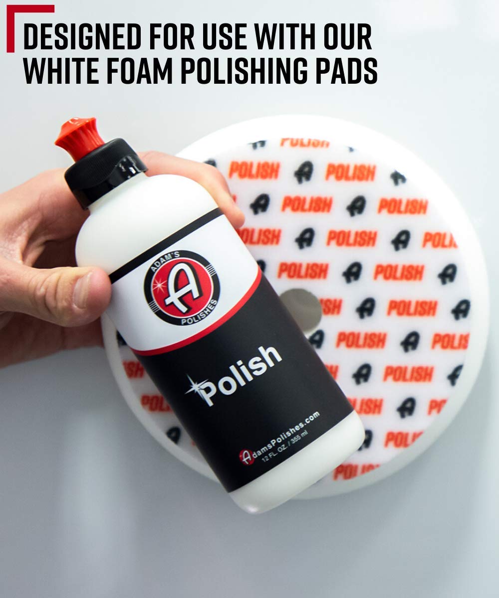 Adam's Polishes 2-Step Polishing System 12oz Combo - Silicone-Free, Body Shop Safe Formula - Quick, Professional Correcting and Polishing for Clear Coat, Gel Coat, Etc. (Perfecting Polish)