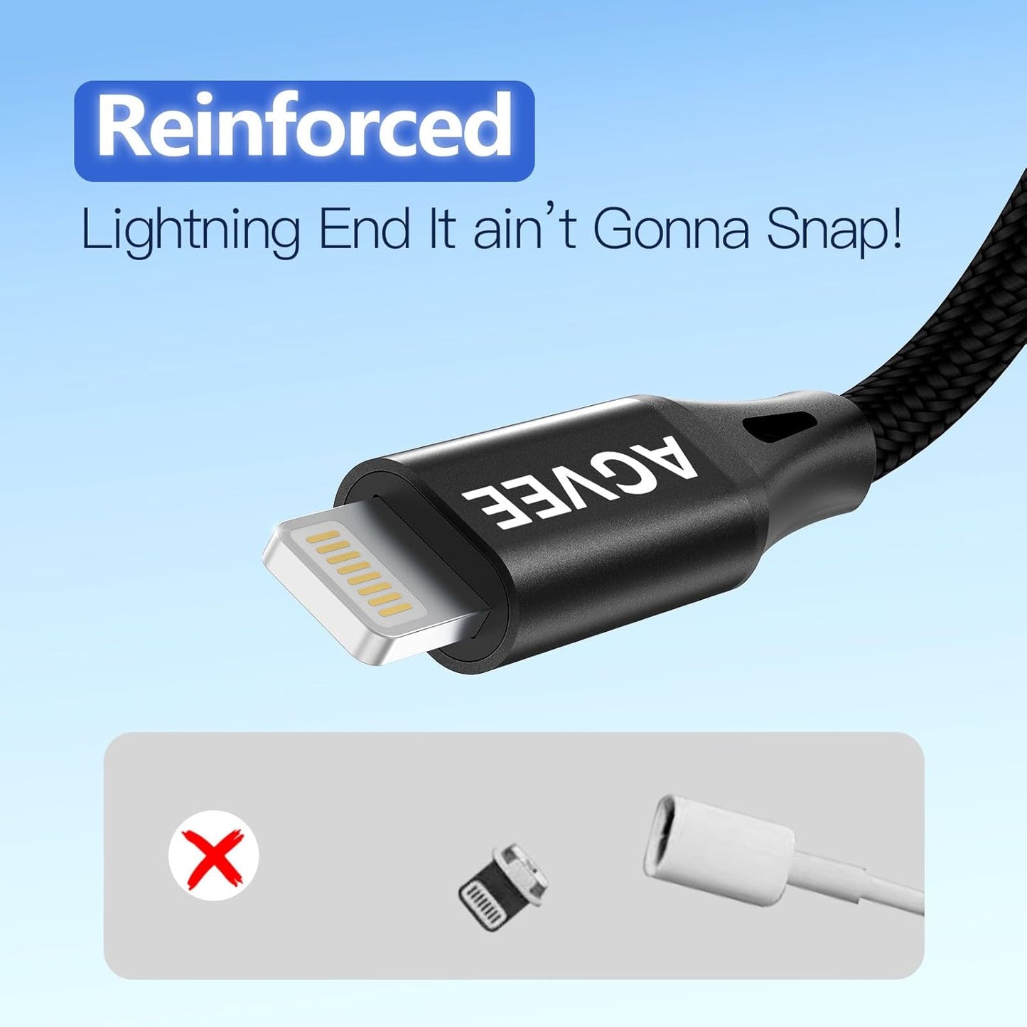 AGVEE 2 Pack 3ft Coiled Short USB-C to Lightning Charging Cable [MFI Certified] 30W PD Fast Charger Cord in Car for iPhone 14/13/12/11/XS/8/7/6/5 CarPlay, iPad, iPod, Black